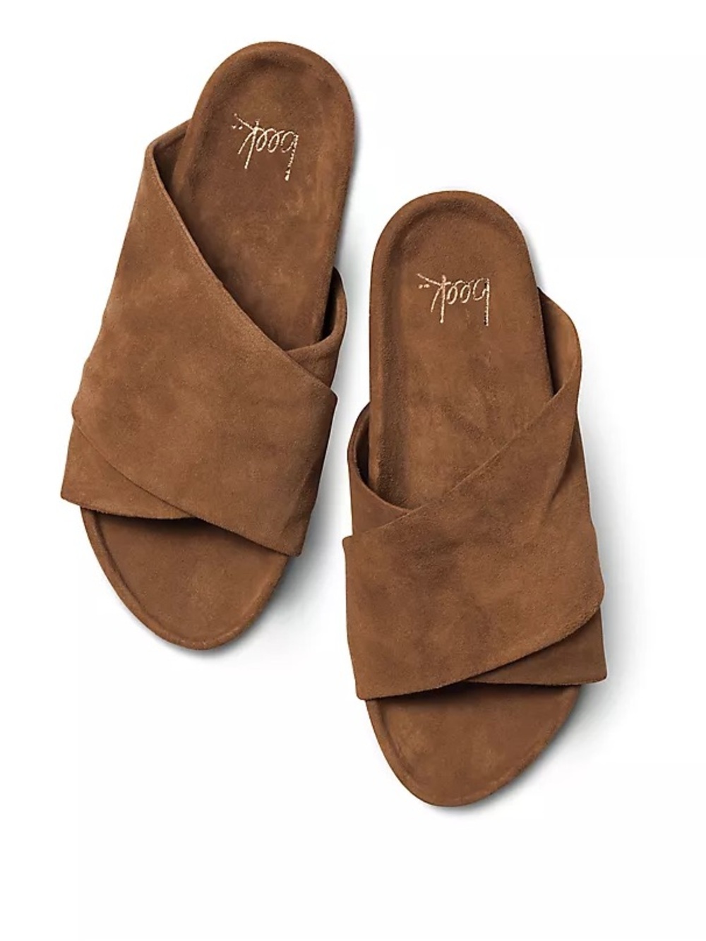 Beek Kea Slide Sude Sandals cognac brown color Women’s size 7